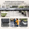 Sobuy SDA14-HG Dale de Terasa Exterioare, 15 Bucăți, Dale Clipsabile de Exterior, Placare pentru Balcon și Grădină, Gri 30.5x30.5x2 cm