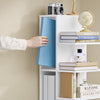 SoBuy STR14-H-W Bibliothèque Colonne Étroite 7 Niveaux – Meuble de Rangement en Bois, Étagère Blanche – 30×32,5×146,8 cm, Charge 60 kg