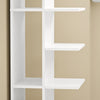 SoBuy STR14-H-W Bibliothèque Colonne Étroite 7 Niveaux – Meuble de Rangement en Bois, Étagère Blanche – 30×32,5×146,8 cm, Charge 60 kg