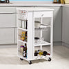 SoBuy FKW12-W Cărucior de bucătărie cu roți, Mobilier de depozitare, Kitchen Trolley Cărucior de bucătărie