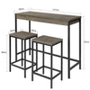 SoBuy Masă de bucătărie cu 2 peninsula de bucătărie L121*P46*A97 CM OGT30-N