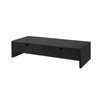 SoBuy Suport pentru Monitor PC Desk Organizator Desk Rialzo Black Monitor cu 2 sertare BBF02-SCHI