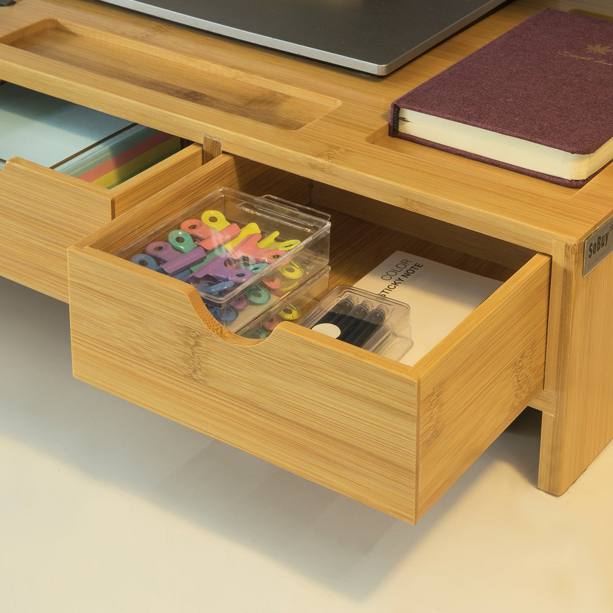 SoBuy BBF03-N Suport Monitor Suport Ergonomic pentru Ecran Computer Universal