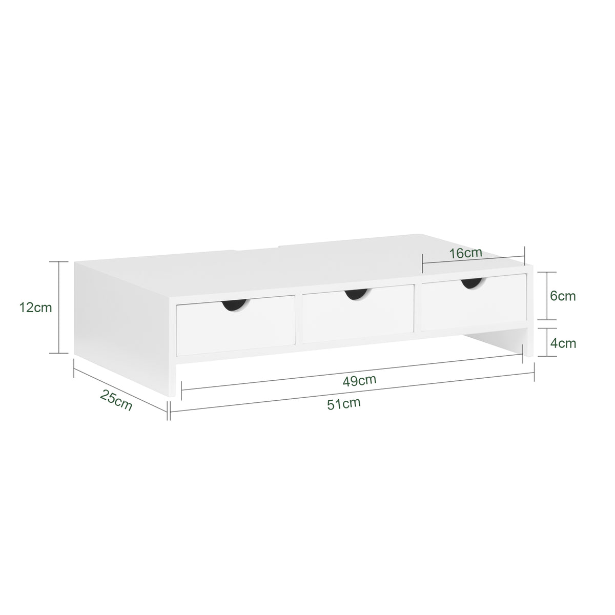 SoBuy BBF03-W Suport Ergonomic pentru Monitor/Ecran, Universal, pentru Monitor de Calculator, Laptop