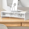 SoBuy BBF03-W Support de Moniteur Écran Ergonomique Support pour Écran d'ordinateur Universal, Ordinateur Portable