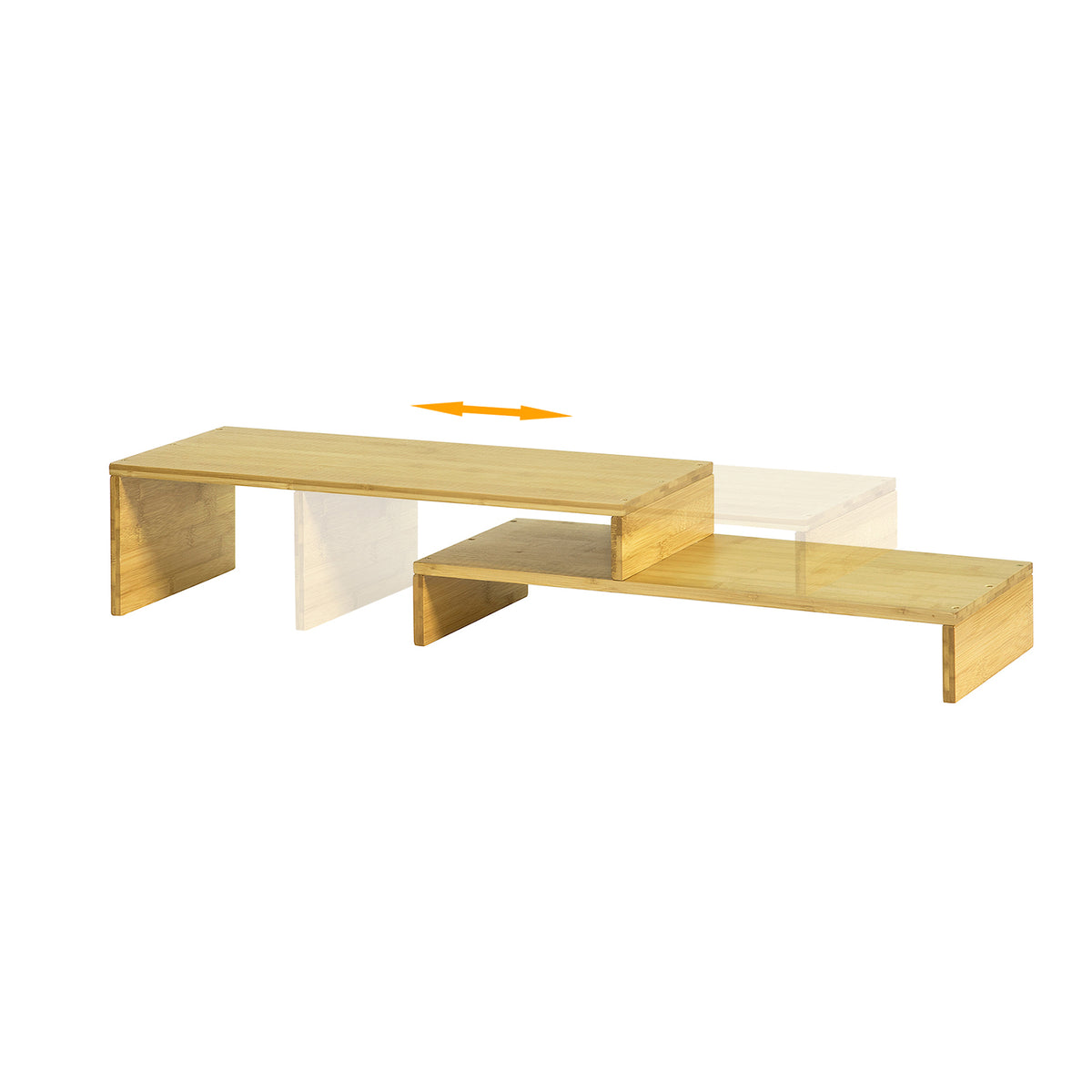 SoBuy BBF07-N Design Support de Moniteur Réglable, Réhausseur d'écran Ergonomique, pour 2 Écrans d'Ordinateur Univer | Préven