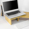 SoBuy BBF08-N Suport extensibil pentru monitor, Suport universal pentru ecrane de calculator sau laptop cu lungime și unghi reglabil