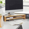 SoBuy BBF09-N Suport de monitor de colț, Înălțător ergonomic de ecran, Suport universal pentru ecran de calculator