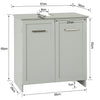 SoBuy BZR07-HG Dulap sub chiuvetă Dulap baie sub lavoar