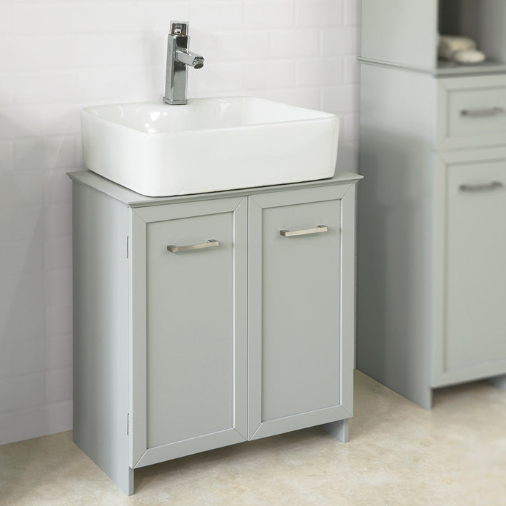 SoBuy BZR07-HG Dulap sub chiuvetă Dulap baie sub lavoar