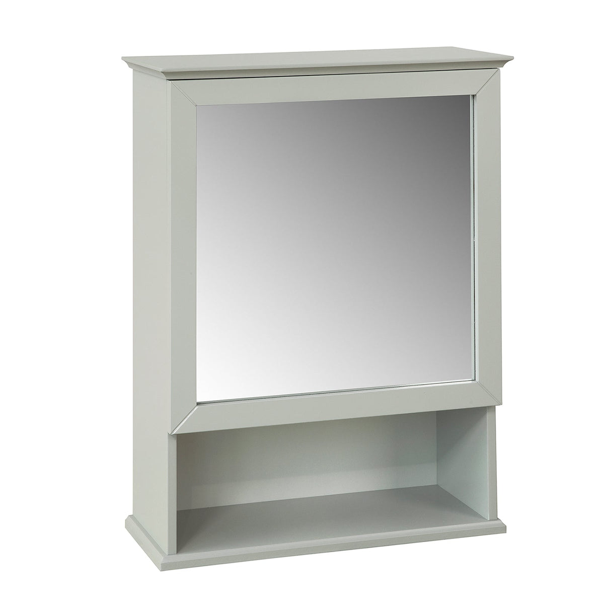 SoBuy BZR08-HG Meuble Haut Armoire Suspendue de Toilettes Placard Mural Gris