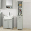 SoBuy BZR09-HG Meuble Colonne de Salle de Bain Armoire Haute Meuble Rangement