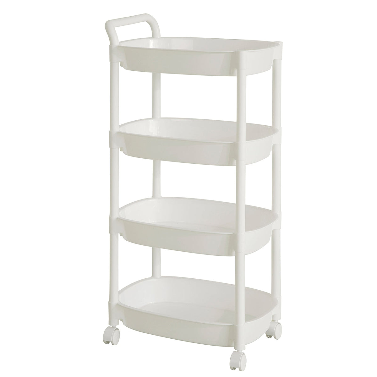 SoBuy BZR15-W Chariot de Stockage à roulettes Etagère Cuisine Salle de Bains