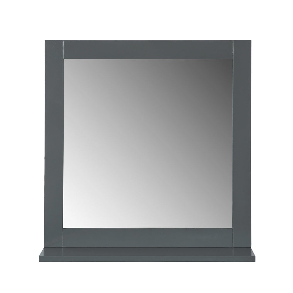 SoBuy BZR16-DG Miroir Mural Meuble Salle de Bain avec 1 étage Plateau