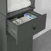 SoBuy BZR22-DG Meuble Colonne de Salle de Bain Armoire Haute Meuble Rangement,SoBuy BZR22-DG