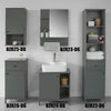 SoBuy BZR22-DG Meuble Colonne de Salle de Bain Armoire Haute Meuble Rangement,SoBuy BZR22-DG
