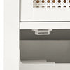 SoBuy BZR36-W Meuble Colonne de Salle de Bain Armoire Haute Placard de Rangement avec 1 porte, 1 tiroir et 3 étagères