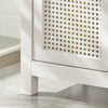 SoBuy BZR36-W Meuble Colonne de Salle de Bain Armoire Haute Placard de Rangement avec 1 porte, 1 tiroir et 3 étagères