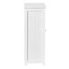 SoBuy BZR37-W Corp de bază, Dulap tip coloană, Dulap de depozitare, Șifonier pentru bucătărie, baie, toaletă, Comodă de baie