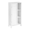 SoBuy Dulap de baie dulap de baie dulap de baie cu ușă lamelară cu depozitare neagră recipient alb l48xp24xa96cm, bzr39-w
