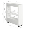 SoBuy Cameră Tarrel Saving Cart Organizator de bucătărie Dulap de baie Băi Economisire BZR46-W alb BZR46-W