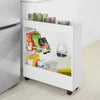 SoBuy Cameră Tarrel Saving Cart Organizator de bucătărie Dulap de baie Băi Economisire BZR46-W alb BZR46-W