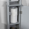 SoBuy BZR53-HG Support Papier Toilette Armoire Toilettes Porte Brosse WC