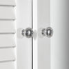 SoBuy BZR55-W Dulap cu oglindă suspendat pentru baie, cu ușă tip oglindă, comodă, mobilier de depozitare