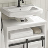 SoBuy Dulap Washbasin cu dulap cu ușă glisantă sub chiuvetă albă 60x30x62cm BZR61-W