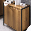 SoBuy Dulap de baie Sottorwater Dulap cu 2 uși din lemn în lemn BZR63-III-PF