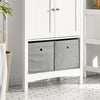 SoBuy Dulap de baie Chest de sertare pentru dulapul de baie cu 2 pungi gri, 62x30x89 cm, BZR64-W