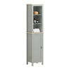 SoBuy BZR68-HG Mobilier de Baie tip Coloană, Dulap Înalt, Dulap de Depozitare, Raft de Depozitare, Coloană de Depozitare pentru Living, Baie, Dormitor - L39cm x l30cm x H169cm, Gri