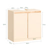 SoBuy BZR78-MI Meuble sous-Lavabo, Meuble sous Vasque, Meuble Salle de Bain avec 2 Étages et 2 Portes