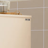 SoBuy BZR79-MI Meuble Bas de Salle de Bain avec Bac à Linge Amovible Armoire à Linge Commode Armoire Toilette avec Panier à Linge