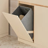 SoBuy BZR79-MI Meuble Bas de Salle de Bain avec Bac à Linge Amovible Armoire à Linge Commode Armoire Toilette avec Panier à Linge