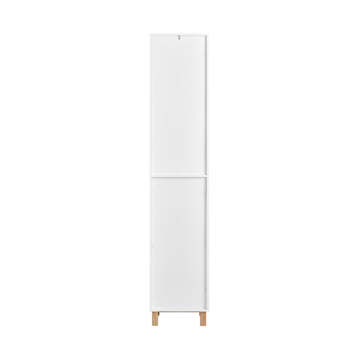 SoBuy BZR91-W Meuble Colonne de Salle de Bain avec 6 Compartiments de Rangement, Placard Armoire Haute, Étagère de Rangement