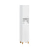 SoBuy BZR91-W Meuble Colonne de Salle de Bain avec 6 Compartiments de Rangement, Placard Armoire Haute, Étagère de Rangement