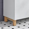 SoBuy BZR92-W Meuble sous Lavabo, Meuble sous évier, Meuble sous Vasque, Armoire Salle de Bain, Placard de Rangement