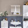 SoBuy BZR94-W Meuble Haut de Salle de Bain Meuble Mural Armoire Suspendue Placard de Rangement Toilettesl