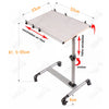 SoBuy FBT07N-BR Table de lit avec plateau inclinable pour ordinateur portable reglable en hauteur