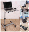 SoBuy FBT07N-W Table de lit pour ordinateur portable avec plateau inclinable à hauteur réglable