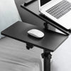SoBuy FBT07N6-SCH Table de Lit Canapé Table Roulante avec 2 plateaux inclinables – Noir