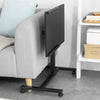 SoBuy FBT07N6-SCH Table de Lit Canapé Table Roulante avec 2 plateaux inclinables – Noir