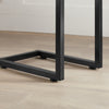 SoBuy FBT44-HG Măsuță laterală modernă - Măsuță de cafea pentru living, capăt de canapea 40x30x60 cm Negru & Gri
