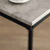 SoBuy FBT44-HG Măsuță laterală modernă - Măsuță de cafea pentru living, capăt de canapea 40x30x60 cm Negru & Gri