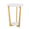 SoBuy FBT52-WN Măsuță de cafea rotundă Măsuță laterală, 3 picioare