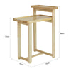 SoBuy Masă din sufragerie cu 2 etaje, masă mică din lemn din lemn de hevea fbt89-n
