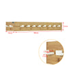 SoBuy FHK07-N Design 2 x Cuier de Colț Suport Prosop de Perete din Bambus, cu 10 Cârlige