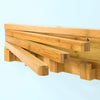 SoBuy FHK11-N Suport de Prosop Montat pe Perete din Bambus cu 3 Bare Rotative la 180° și 4 Cârlige Uscător