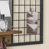 SoBuy FHK20-N Étagère Murale, Porte Manteau, Panneau Mural en Grille, avec Tableau Mémo en Feutre, 1 Tablette et 3 Crochets